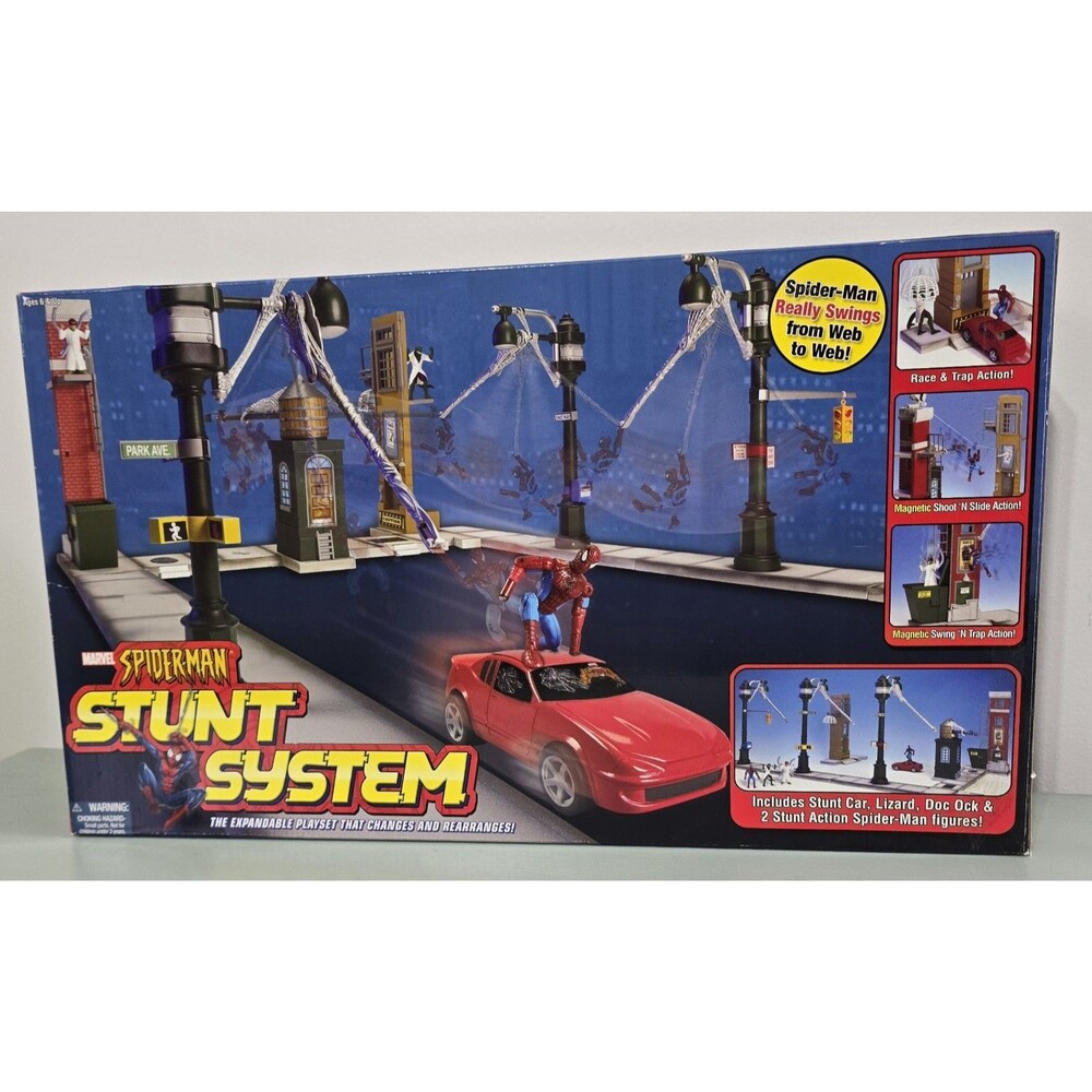 Marvel Spider-Man Stunt System Minus 1 Vintage READ Toy Biz Worldwide Spiderman